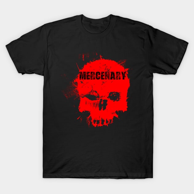 Mercenary Skull T-Shirt by kelly.craft